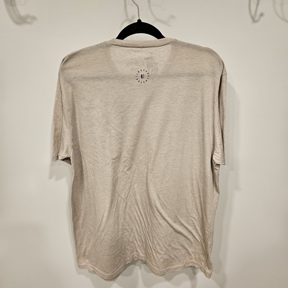 Link Soul Mens Tshirt Beige Cream Logo Size XXL - Picture 2 of 5